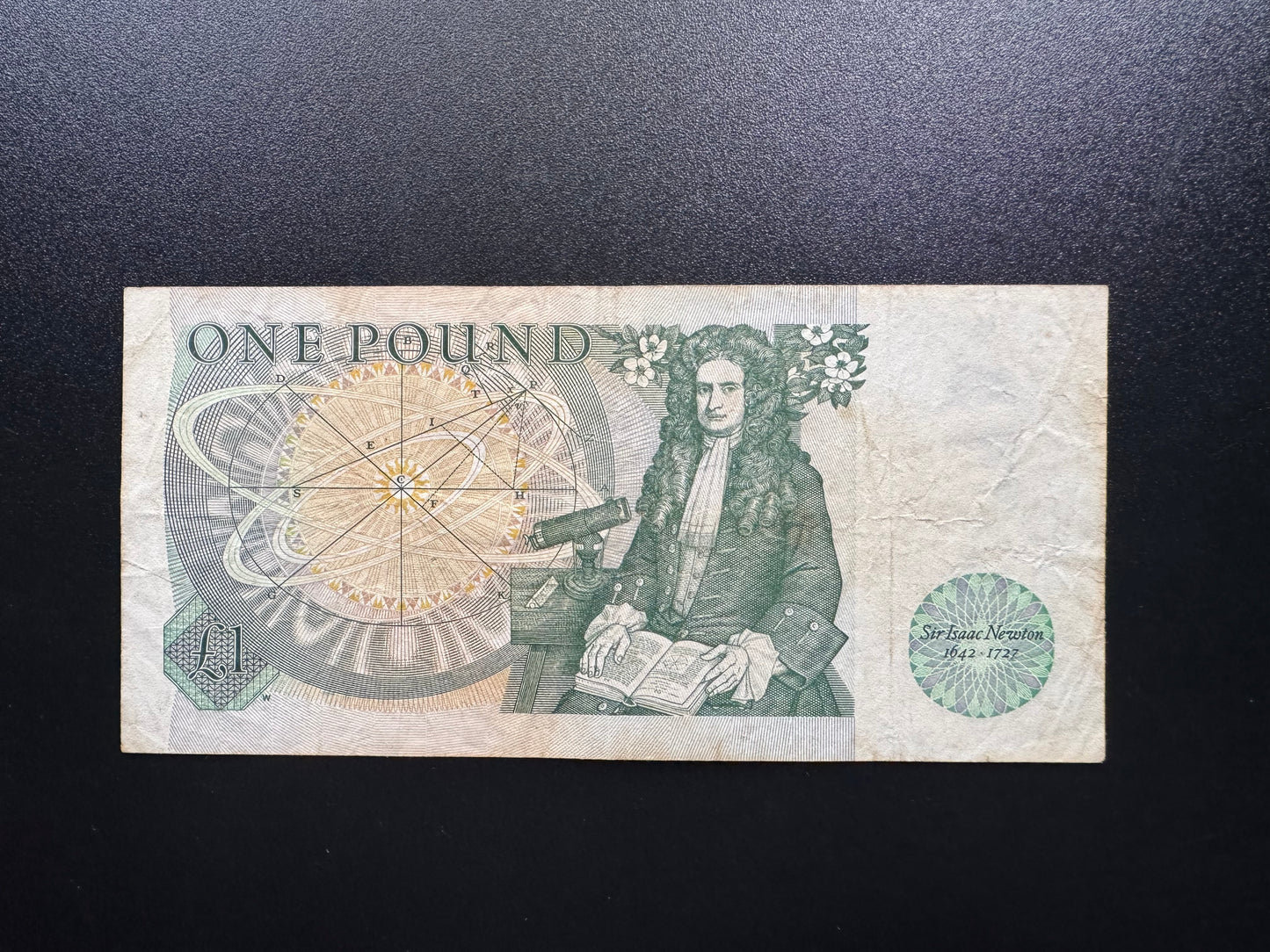 England 1 Pound GBP Banknote 1984 old Circulated AZ- Prefix Bank Bill P-377b