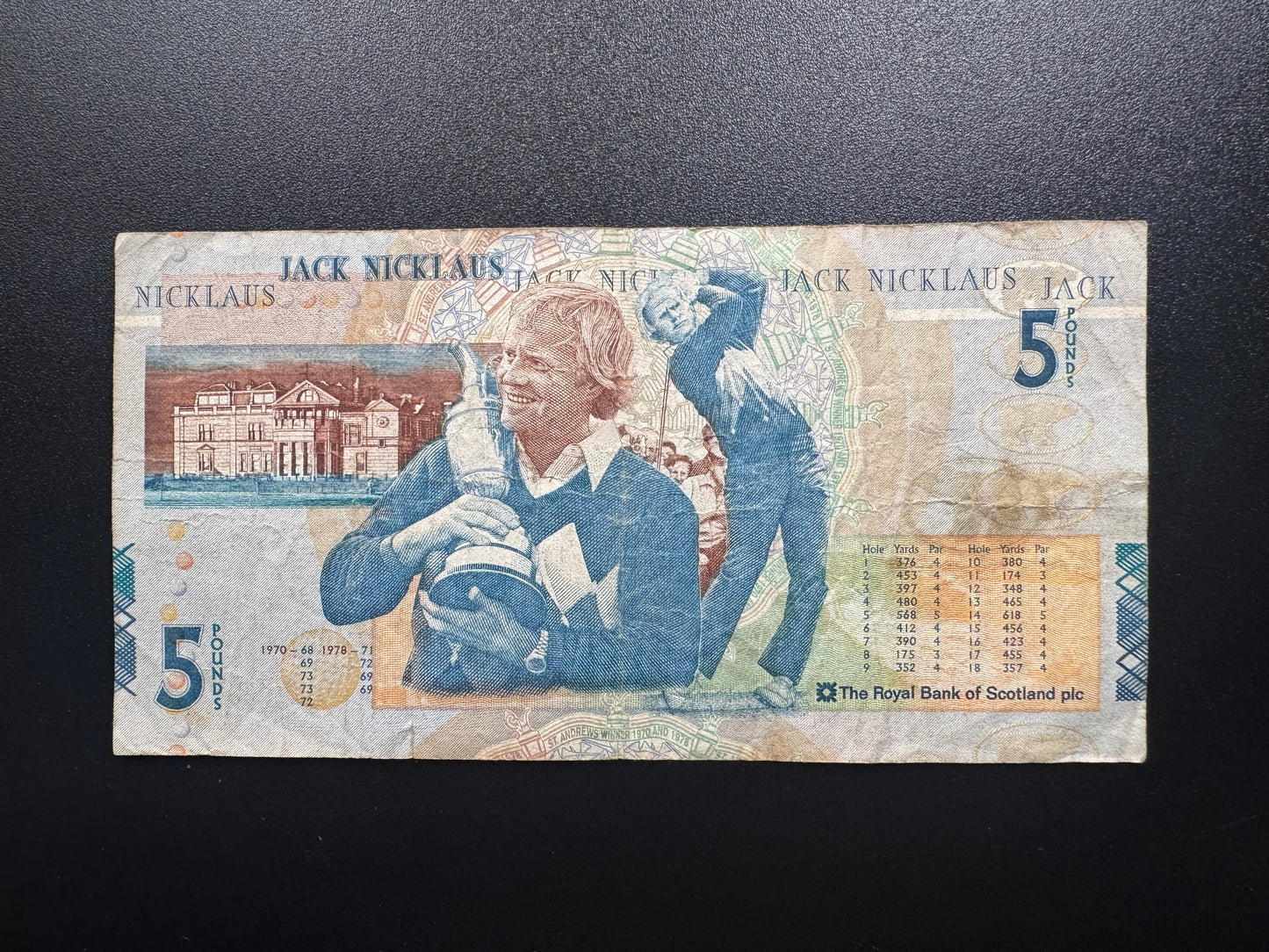 Royal Bank of Scotland 5 Pounds Banknote 2005 Old Circulated Bank Bill P-365