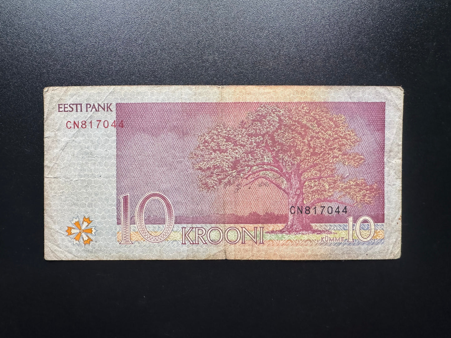 Estonia 10 Krooni Banknote 2006 Old Circulated Paper Money Eesti Bank Bill P-86