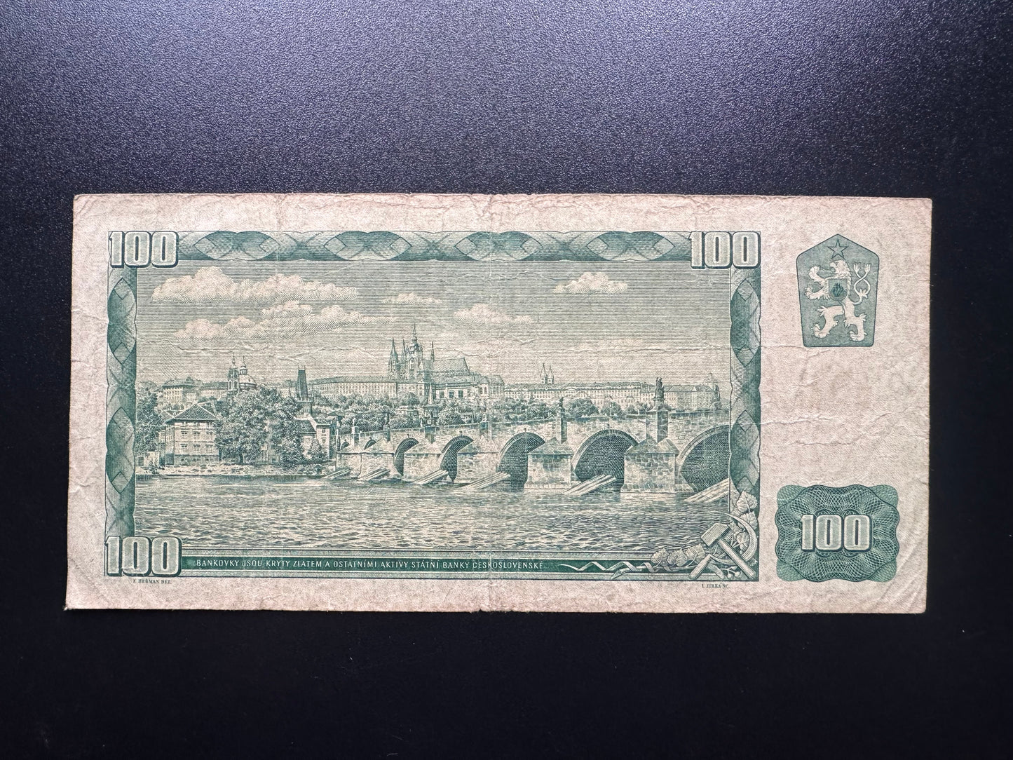 Czechoslovakia 100 Koruna Banknote 1961 old Rare Bank Bill Slovakia Stamp P-91