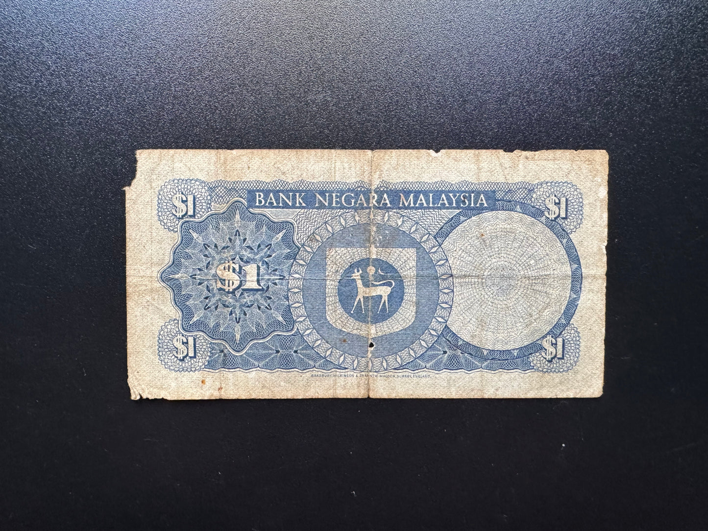Malaysia 1 Ringgit Banknote 1967-1972 Old 1st Issues S/N Fancy Numbers Bill P-19