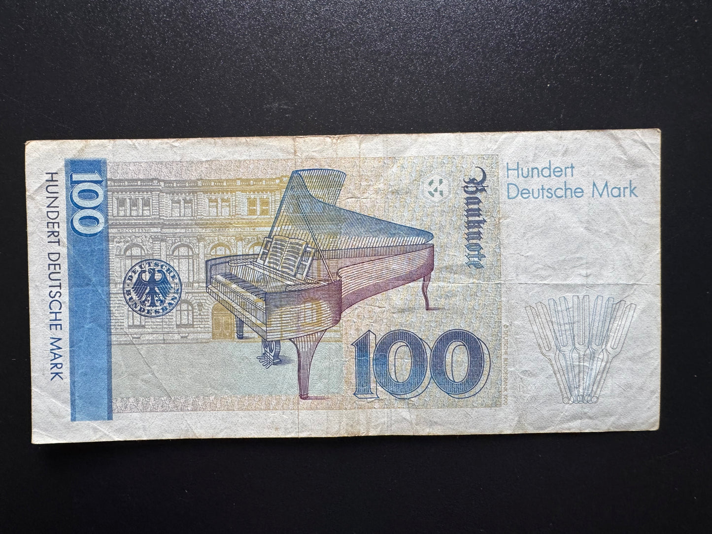 Germany 100 Mark Banknote 02,01, 1989 Rare Date Circulated Paper Bank Bill P-41