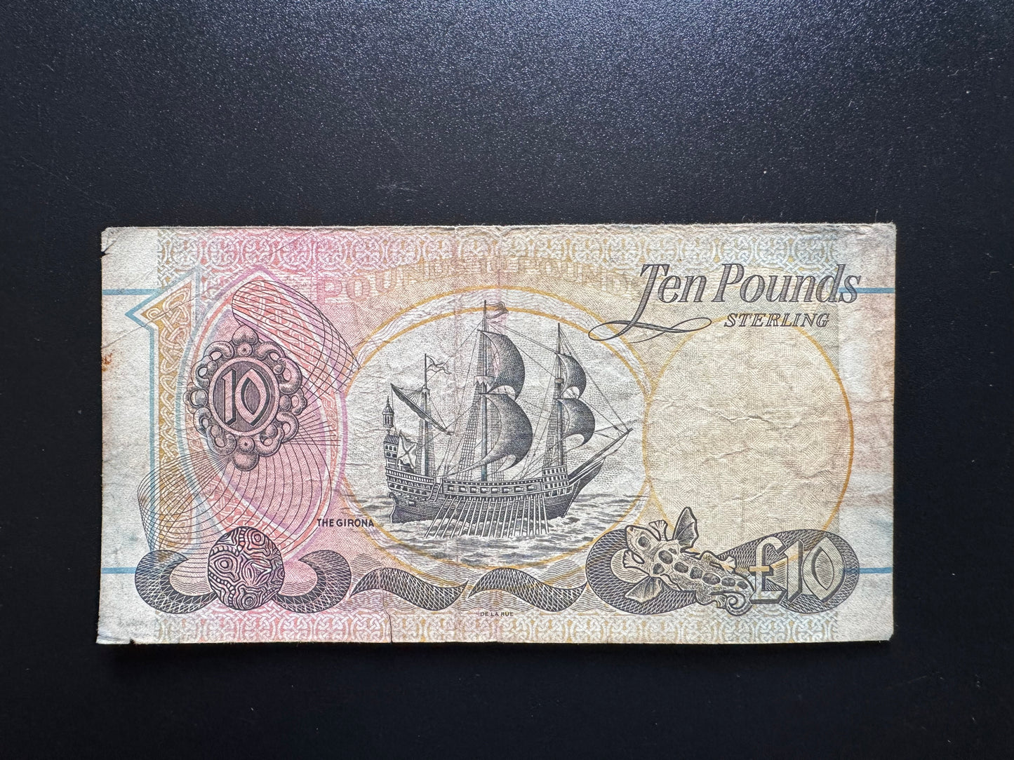 North Ireland 10 Pounds Banknote 1998 Prefix Repeat Numbers AA119669 Bills P-136