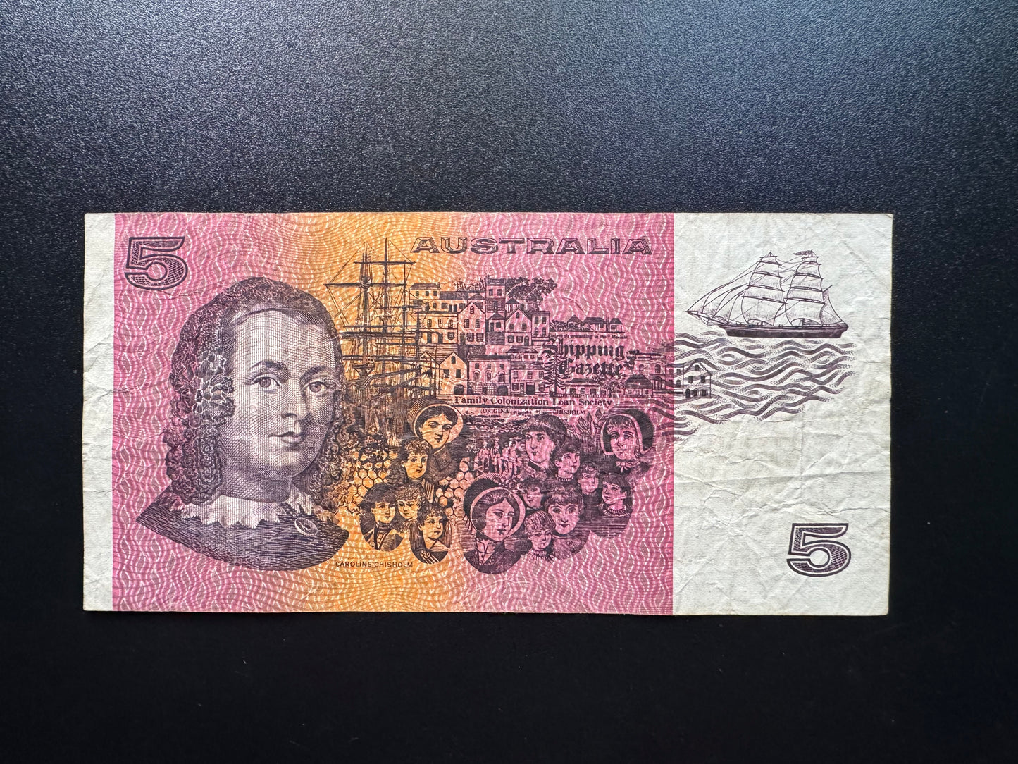 Australia 5 Dollars Banknote ND (1974-1991) Old Circulated Bank Bill P-44f