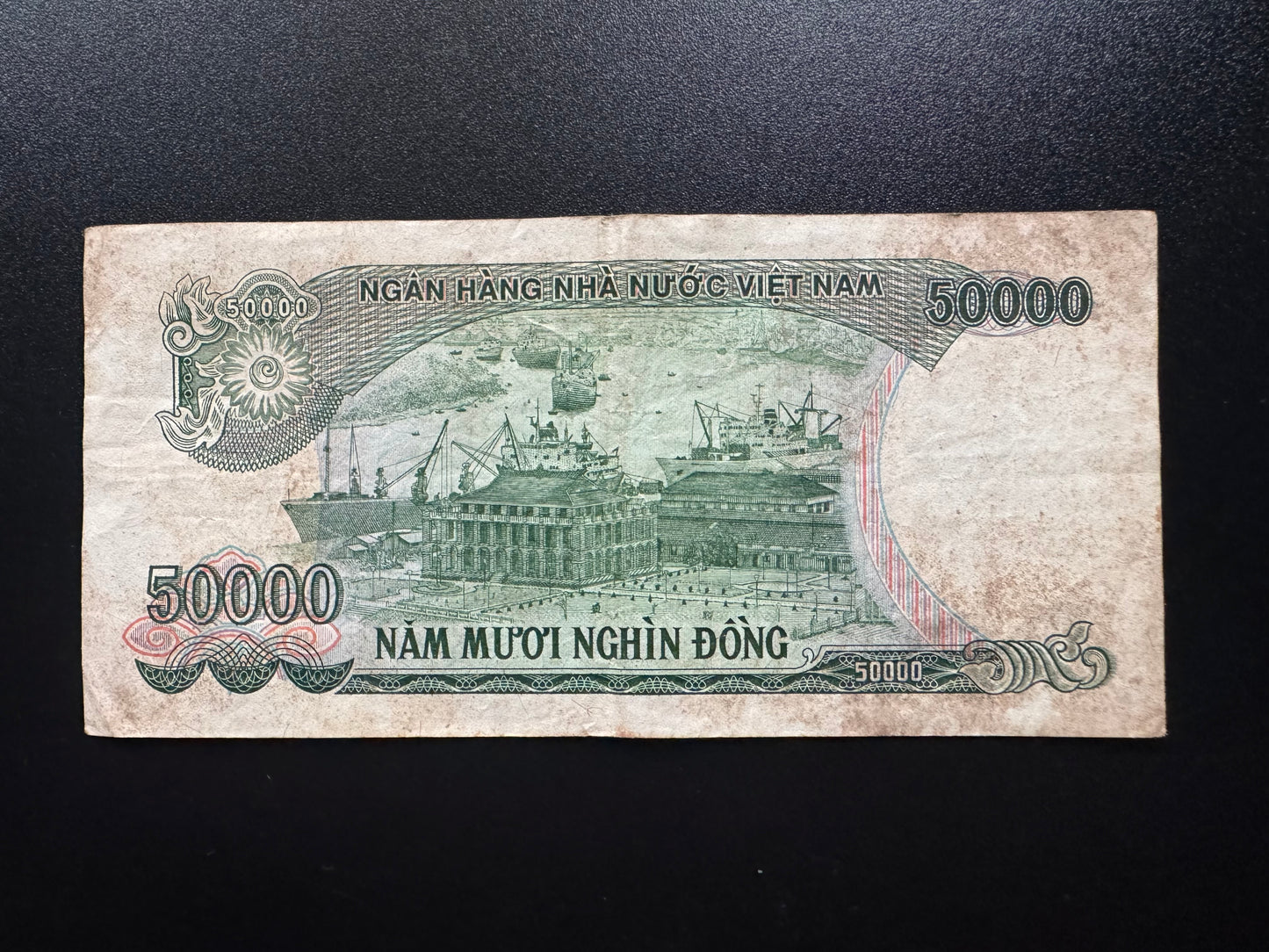 Vietnam 50000 Dong Banknote 1994 old Circulated Paper Money Bank Bill P-116