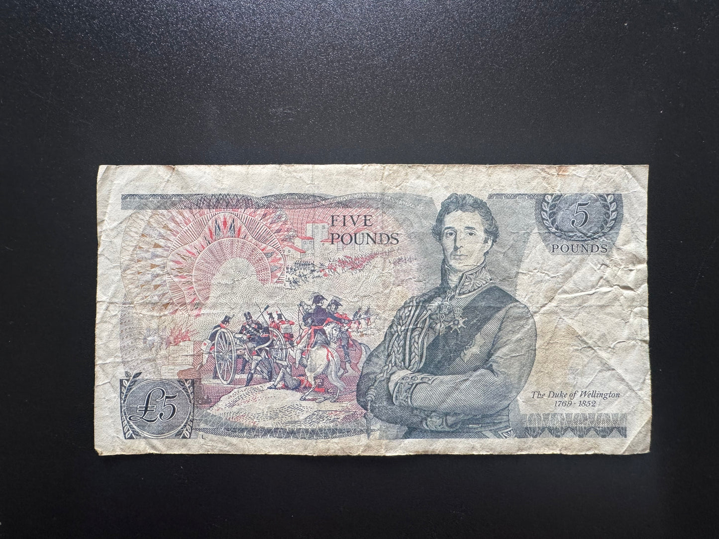 England 5 Pound GBP Banknote 1971-1991 old Circulated Paper Bank Bill P-378b