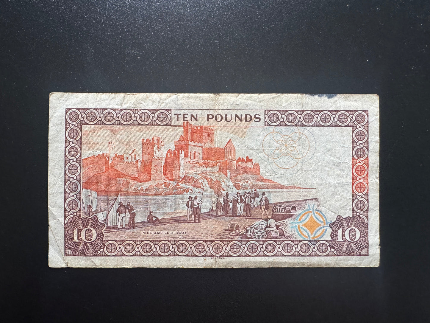 Isle of Man 10 Pounds Banknote 2007 old Circulated Paper Money Bank Bill P-46