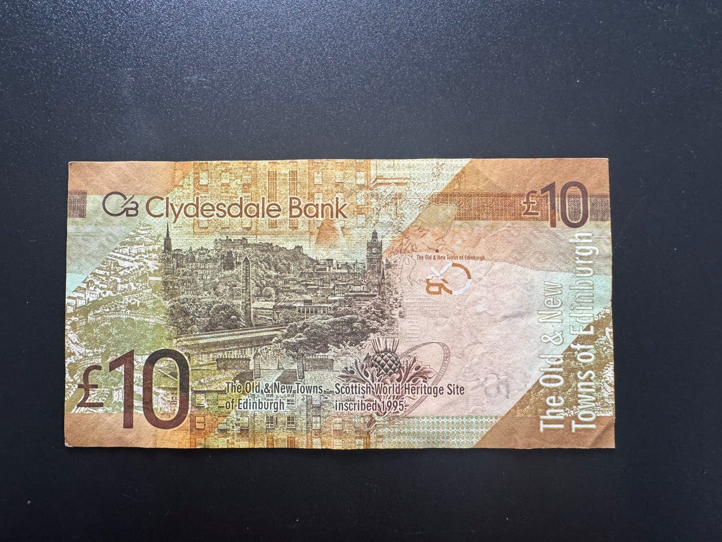 Scotland Clydesdale Bank 10 Pounds Banknote 2009 old VF-Circulated Bills P-229j