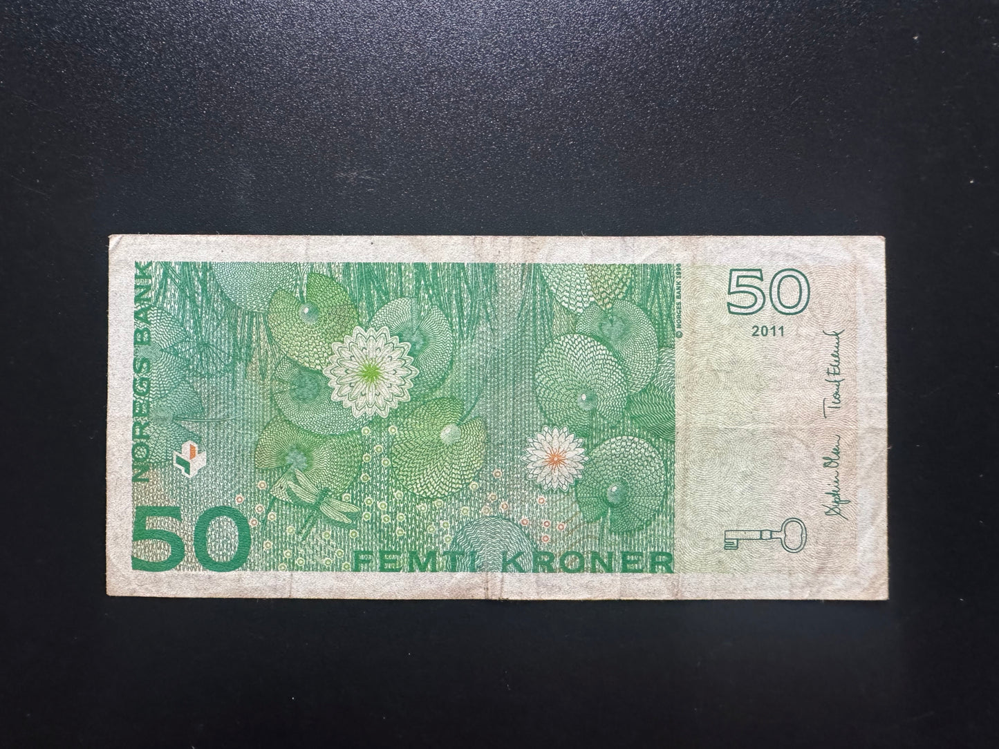 Norway 50 Kroner Banknote 2011 Circulated Paper Money Bank Bill P-46
