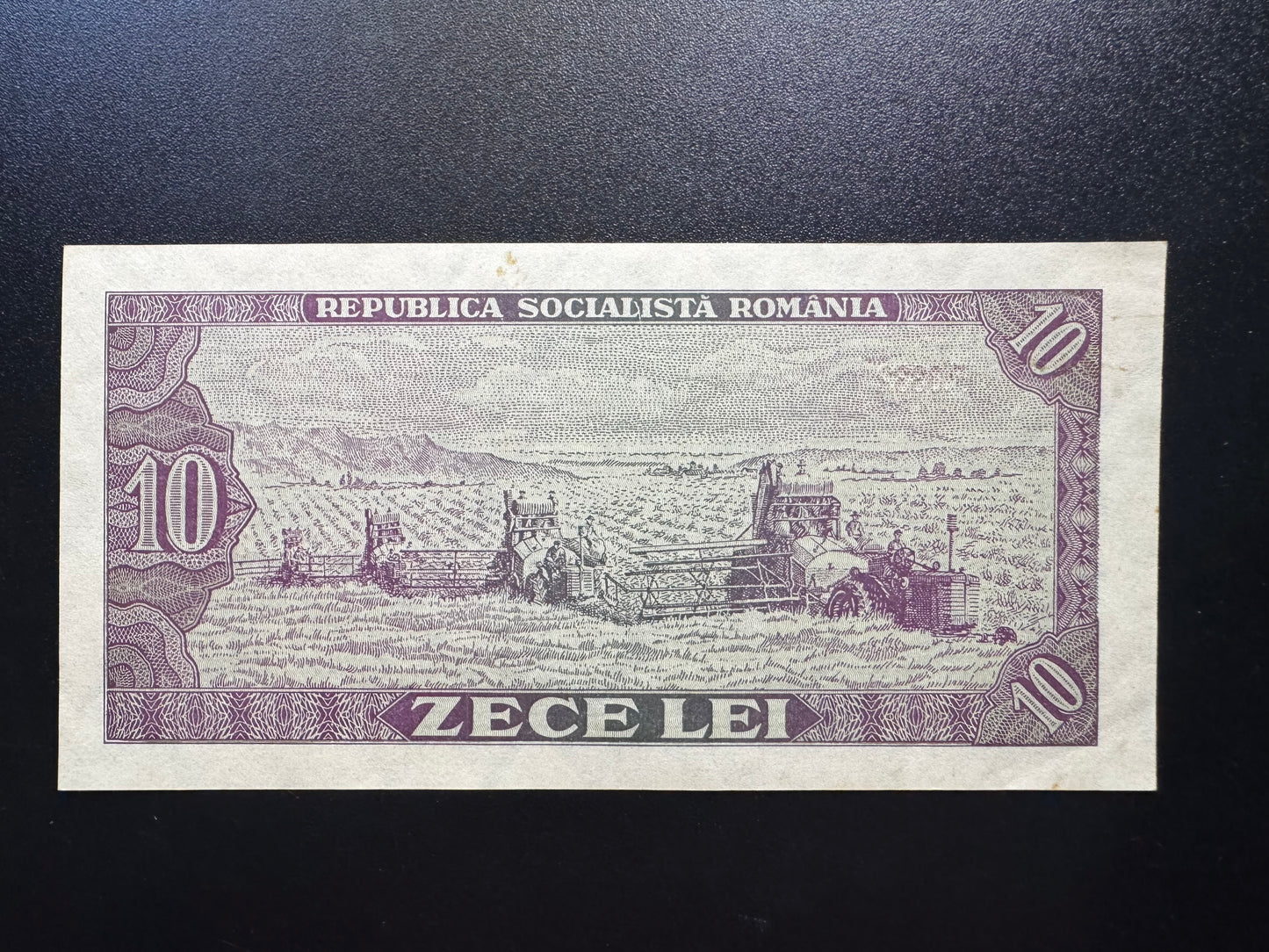 Socialist Republic Romania 10 Lei Banknote 1966 Old UNC-AUNC Bank Bill P-94