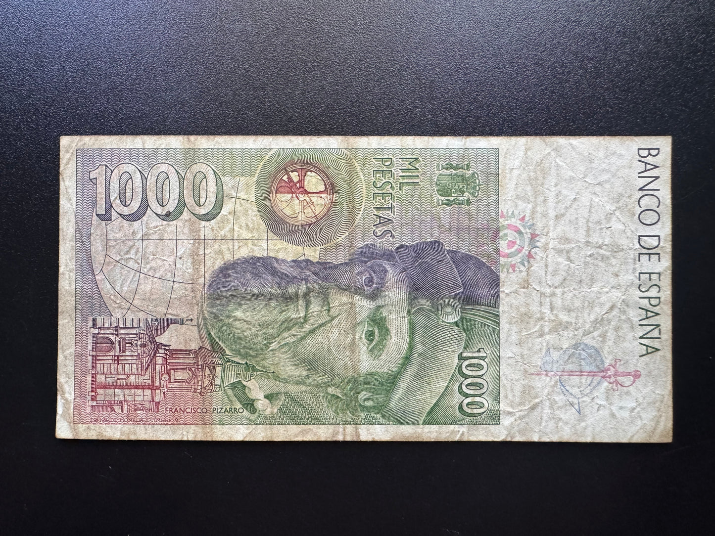 Espana / Spain 1000 Pesetas Banknote 1992 Old Circulated Paper Money Bank Bill P-163