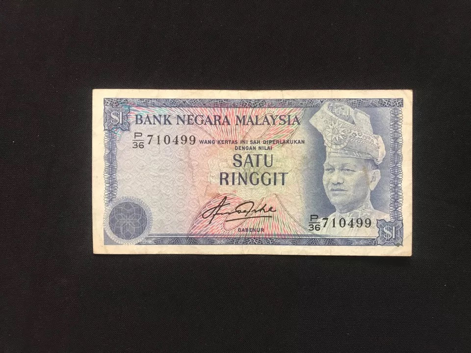 Malaysia 1, 5, 10, 50, 100 Ringgit Banknotes 1967 Old Circulated First Issue Rare Full Set 5Pcs