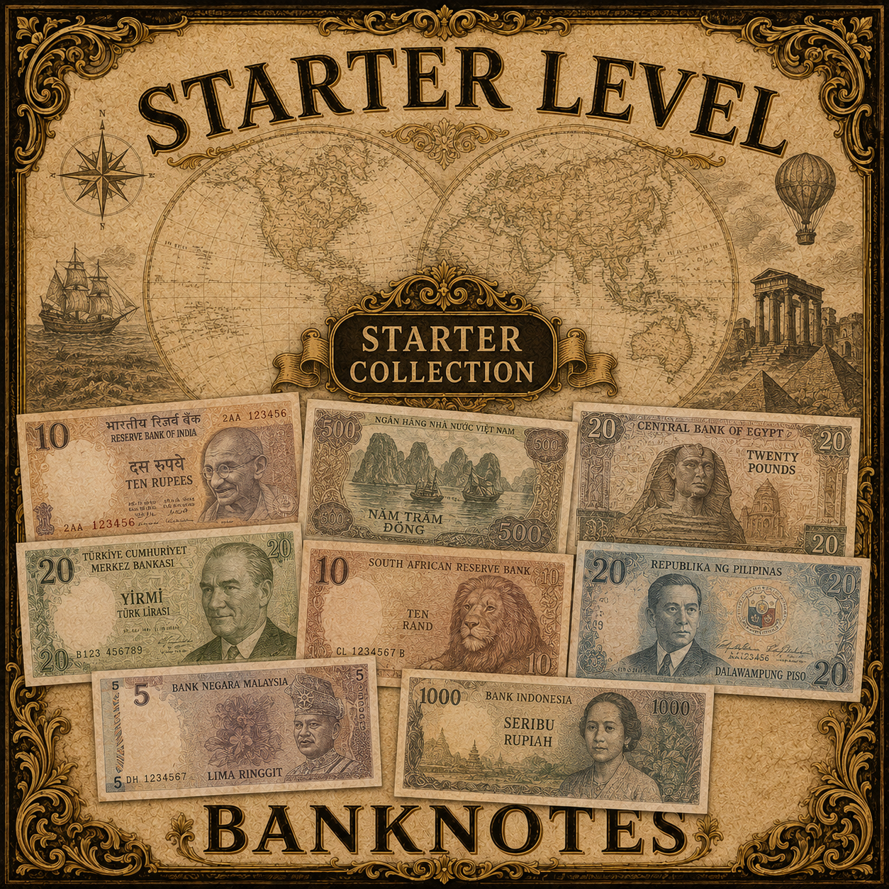 Banknotes for Starter Level / New Collectors