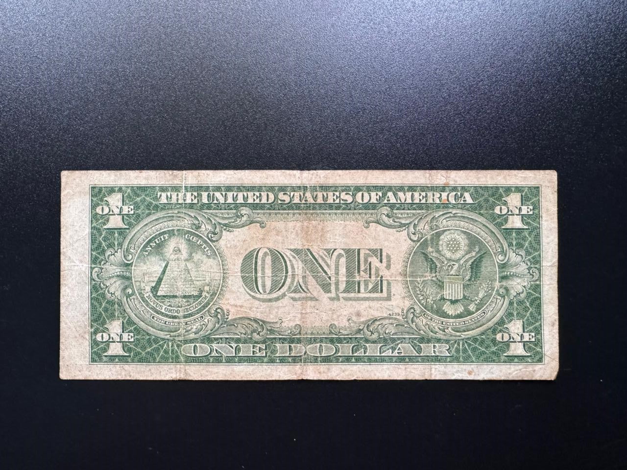 USA US $1 Dollar 1935-C SILVER CERTIFICATE Top Edge Printing Error Rare Banknote