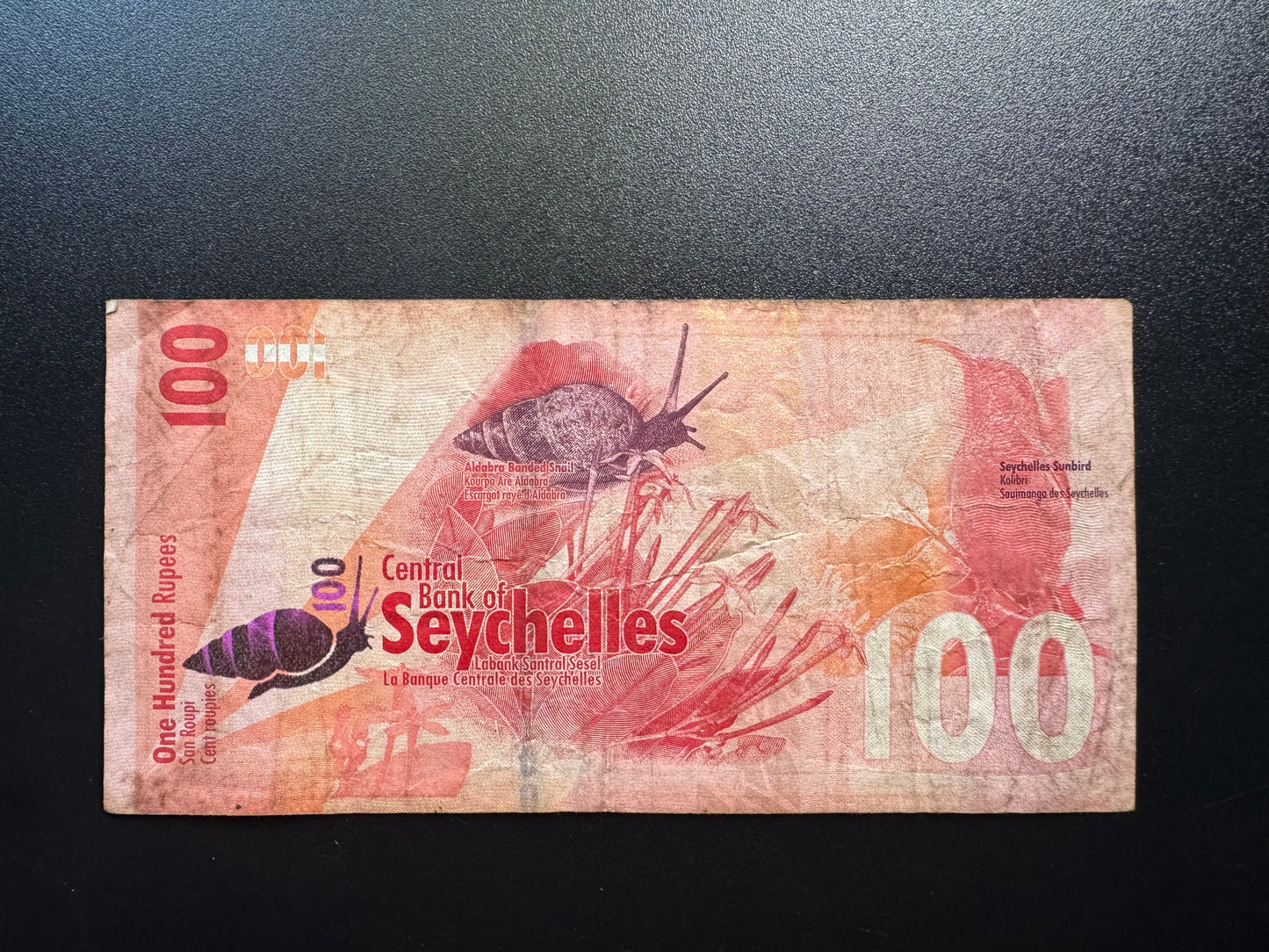 Seychelles 100 Rupees Banknote 2016 Circulated Paper Money Bank Bill p-50