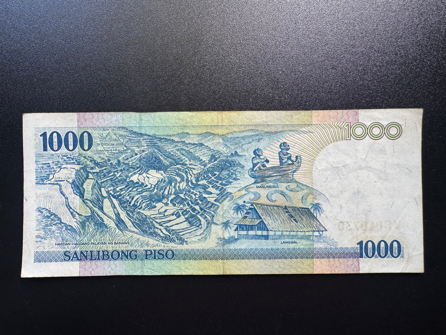 Philippines 1000 Pesos Banknote 2009 Old AUNC-VF Paper Money Bank Bill p-197b