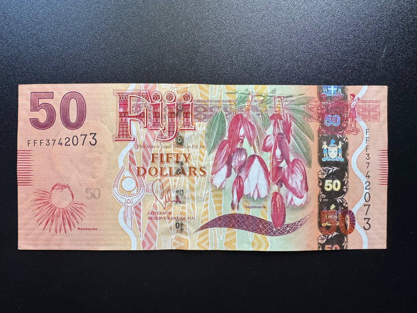 Fiji 50 Dollars Banknote 2012 UNC Paper Money Bank Bill P-113