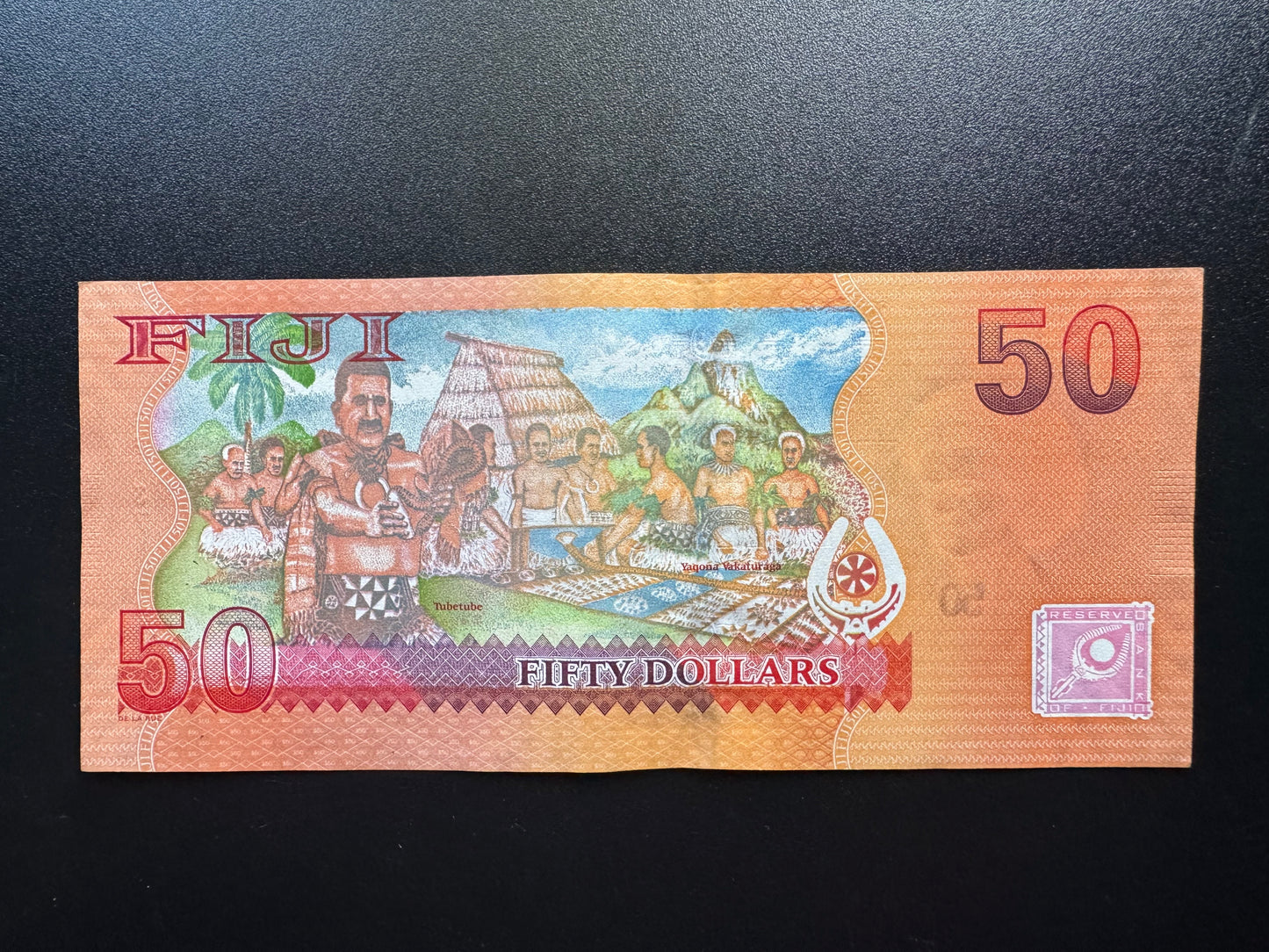 Fiji 50 Dollars Banknote 2012 UNC Paper Money Bank Bill P-113
