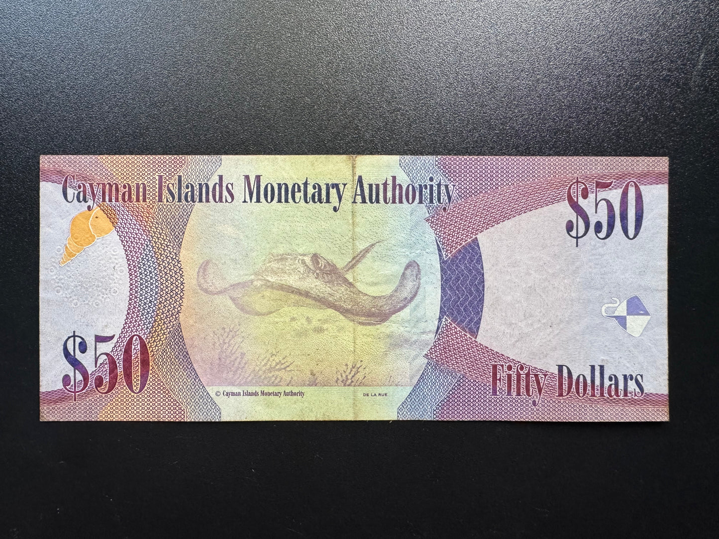 Cayman Islands 50 Dollars Banknote 2022 Circulated 25th Anniversary Bill P-w46