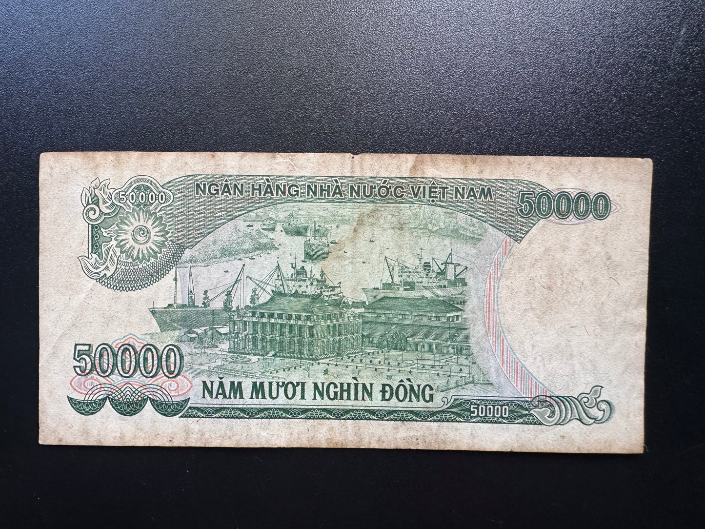 Vietnam 50000 Dong Banknote 1994 old Circulated Paper Money Bank Bills P-116