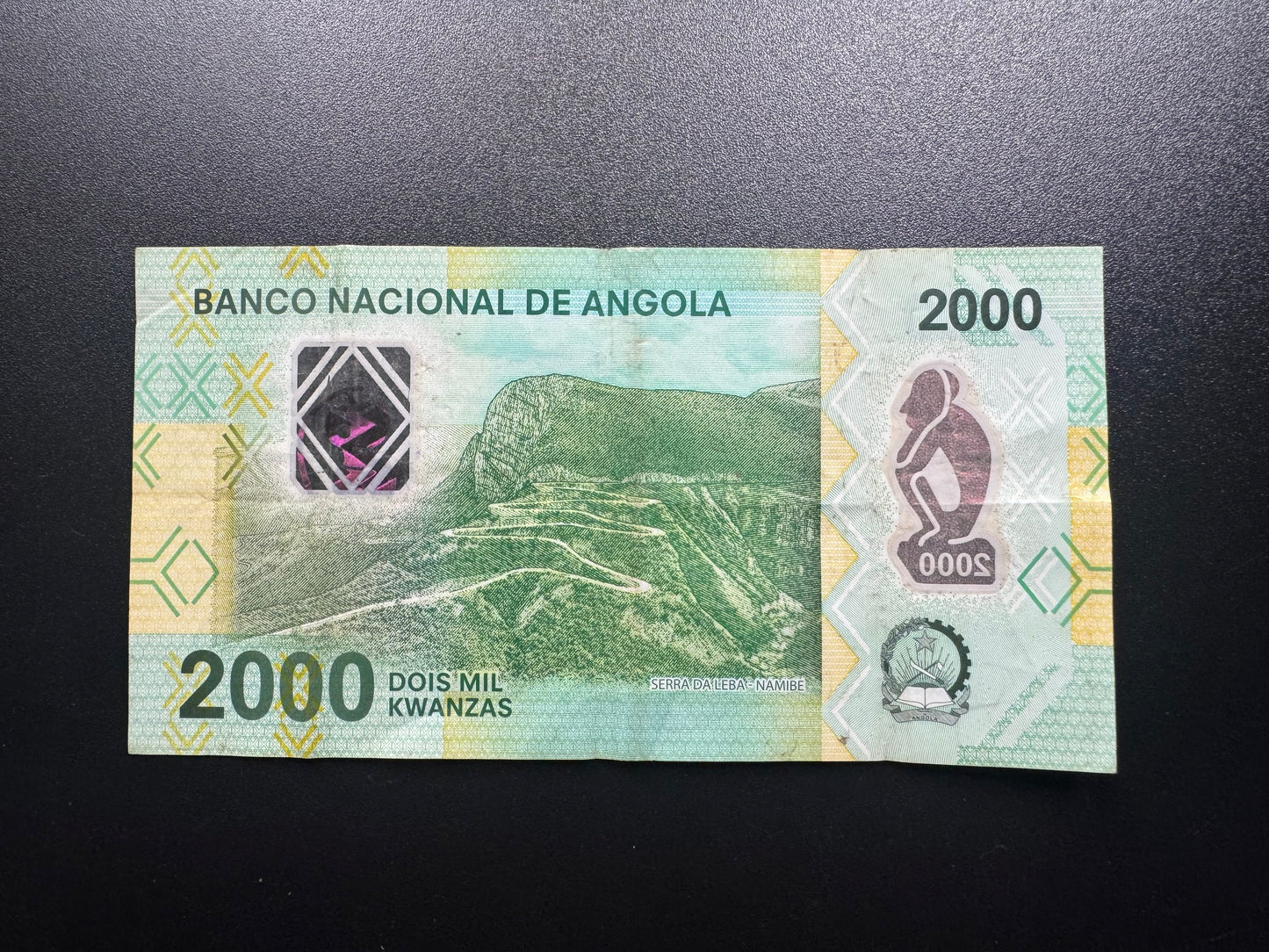 Angola 2000 Kwanzas Banknote 2020 VF A-Prefix Paper Bank Bill P-W16