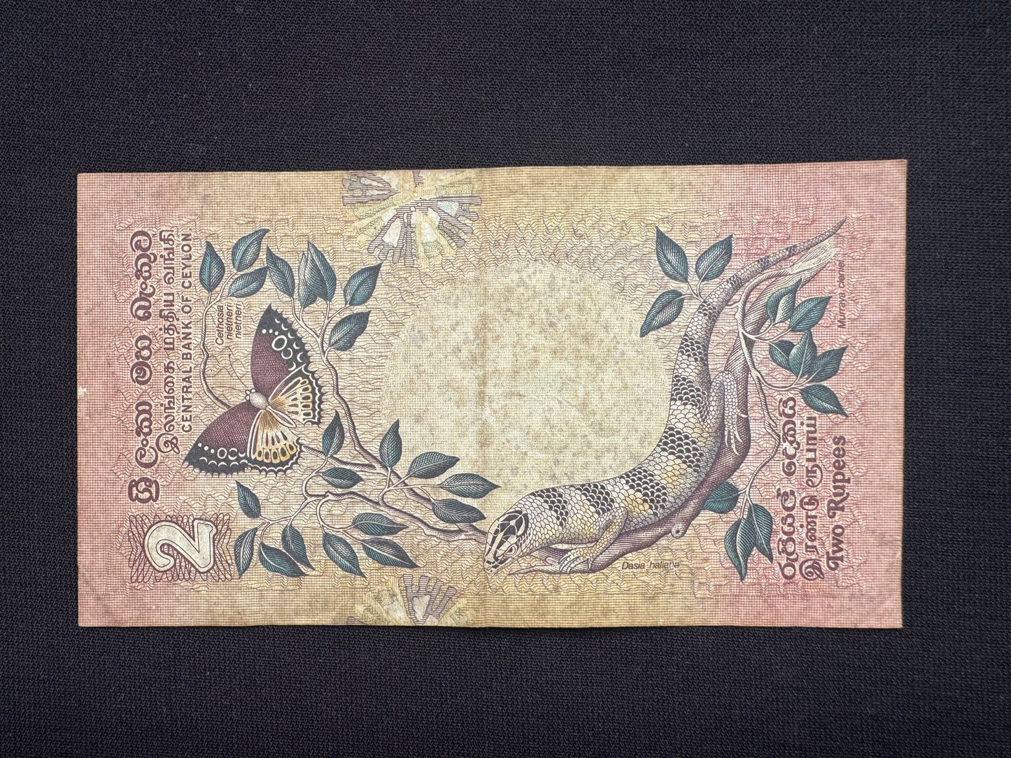 Ceylon 2-100 Rupees Banknotes 1979 Old fauna floral series Bills 6Pcs/ Full Set