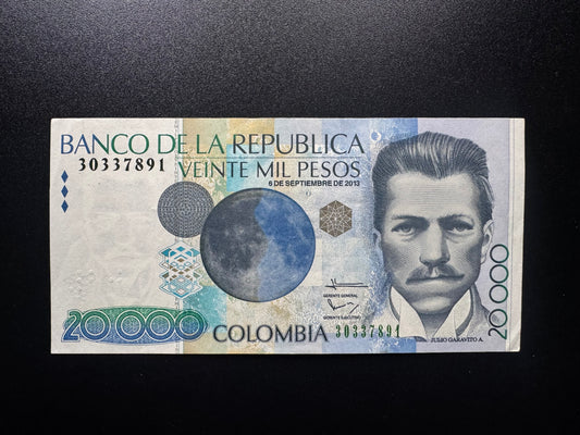 Colombia 20000 Pesos Banknote 2013 UNC Paper Money Bank Bills P-454