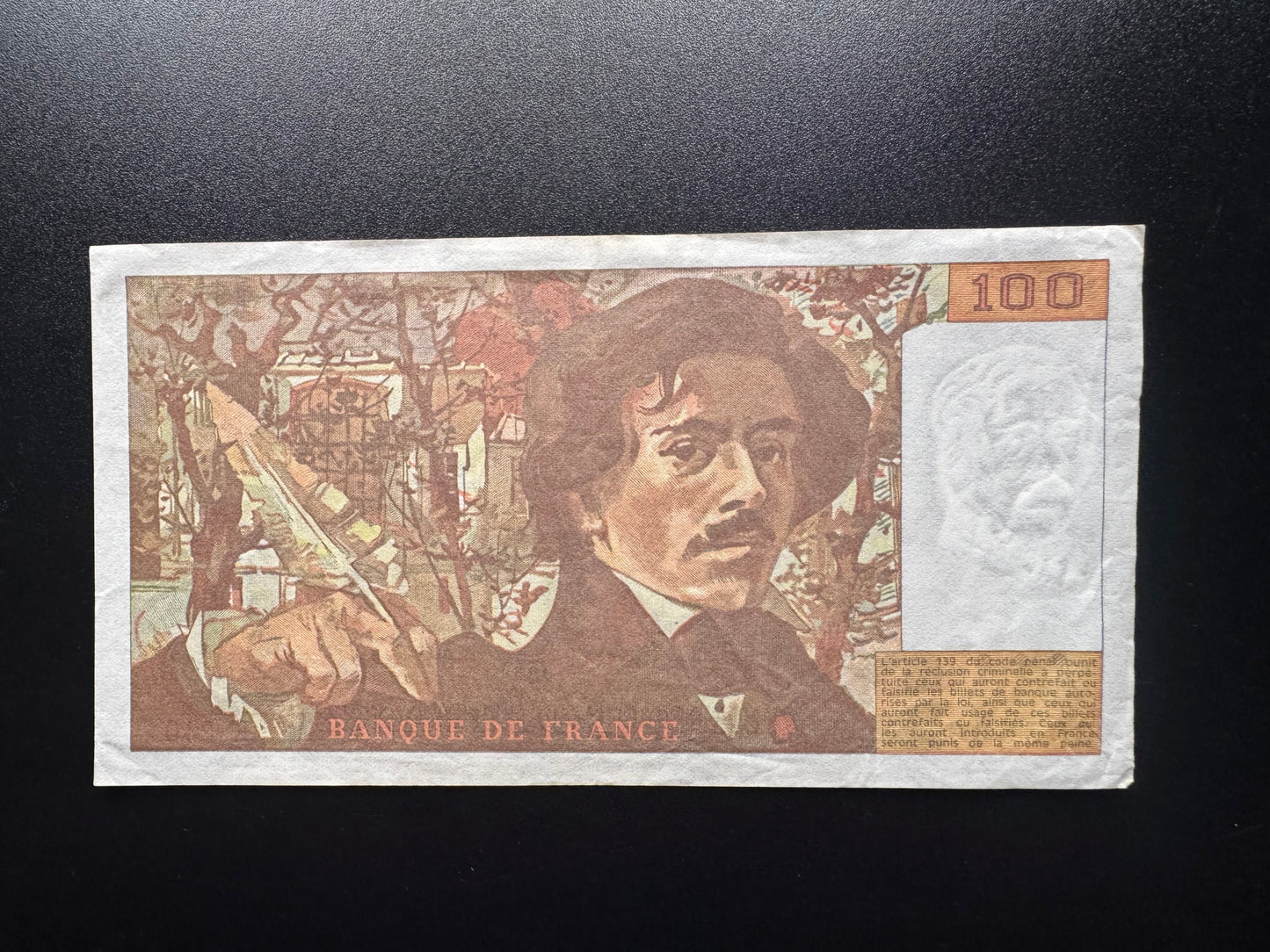 France 100 Franc Banknote 1993 old VF Paper Money Bank Bill Note P-154