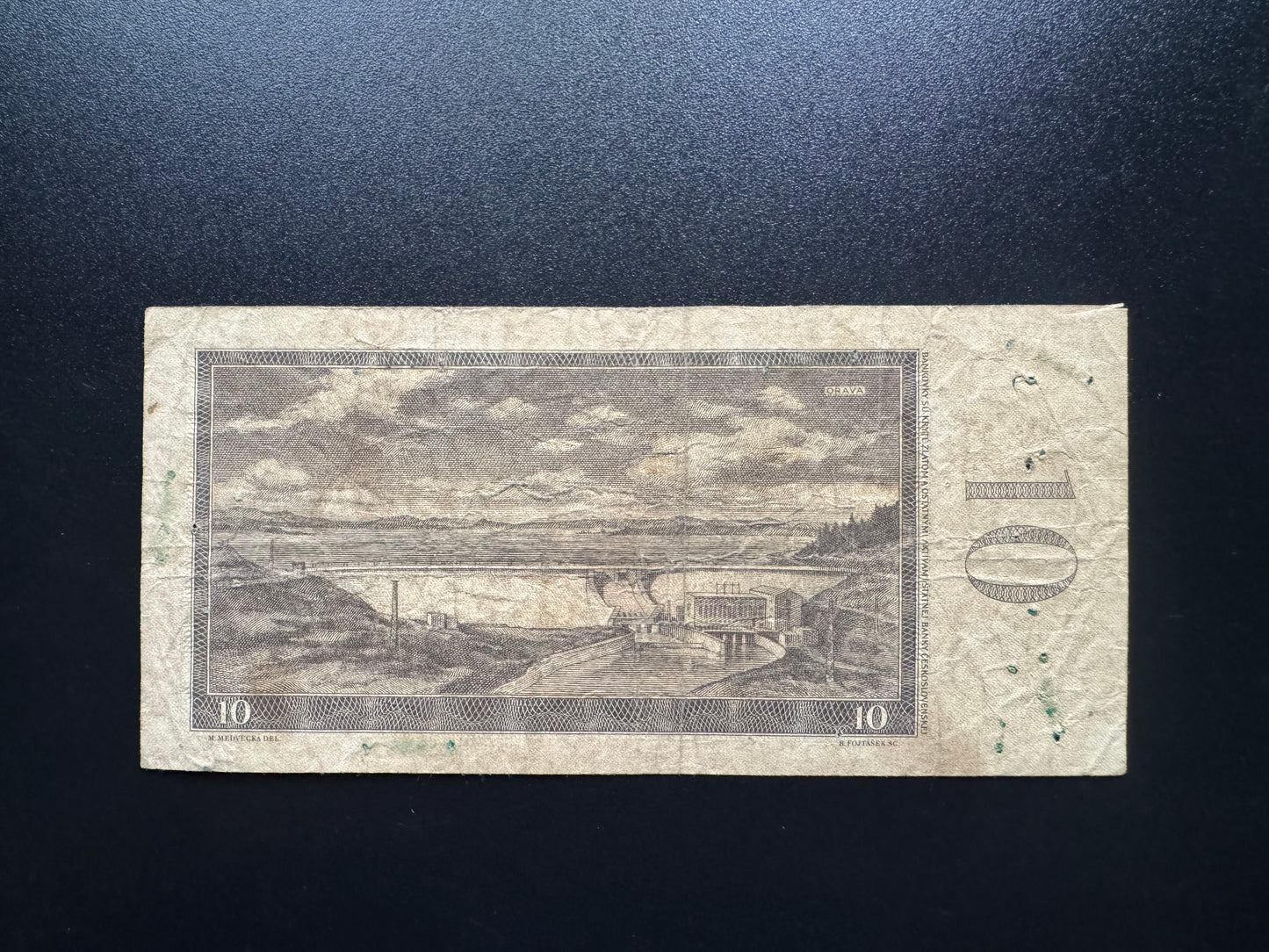 Czechoslovakia 10 Koruna Banknote 1960 old Circulated Paper Money Bank Bill P-88