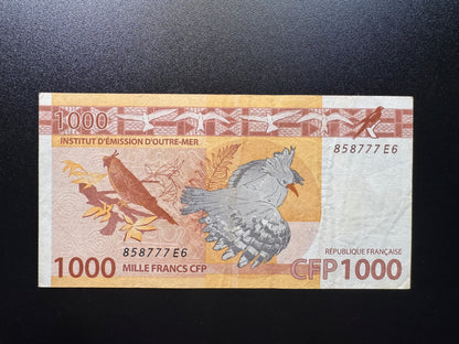 French Pacific Territory 1000 Francs Collectible Banknote 2014 | VF | P-6