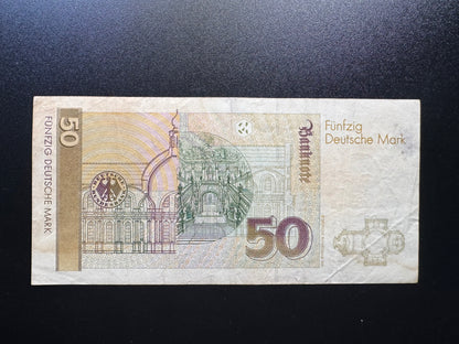 Germany 50 Mark Collectible Banknote 1991 | Circulated | P-40b