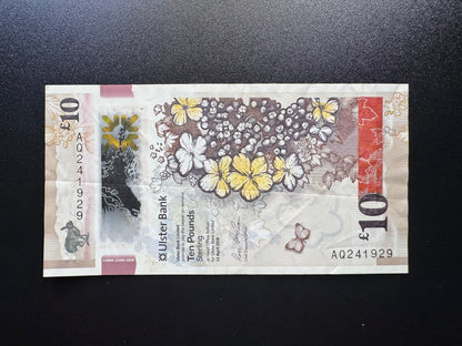 North Ireland 10 Pounds Collectible Banknote 2018 | VF- Circulated | Polymer | P-W344