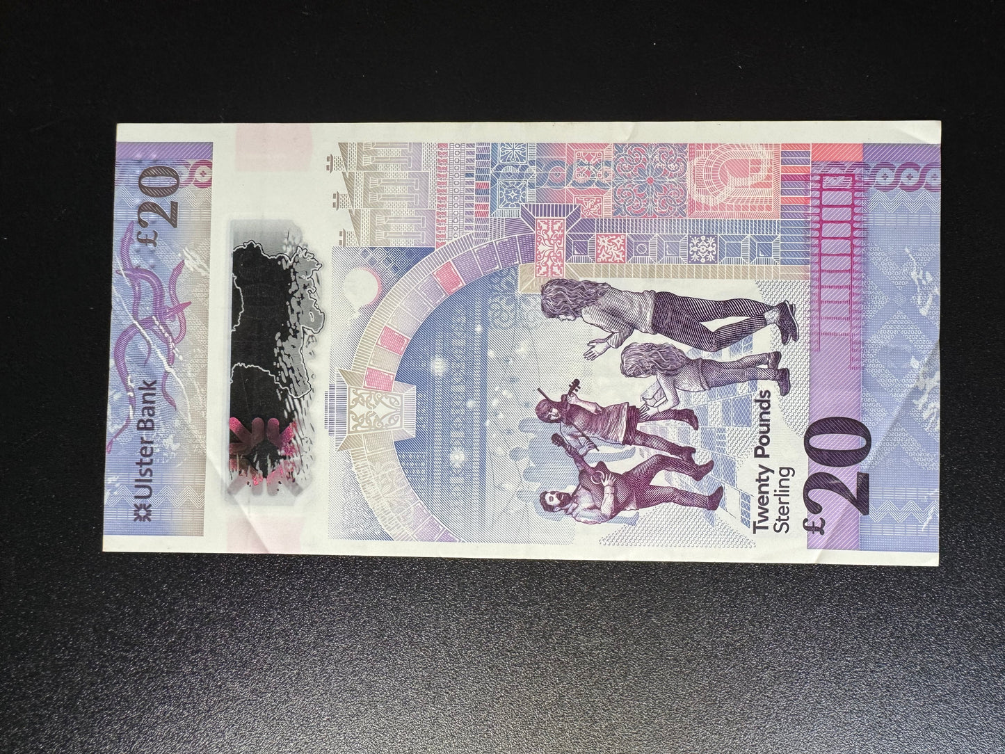North Ireland 20 Pounds Banknote 2021 XF-VF Polymer Money Bank Bills P-W345