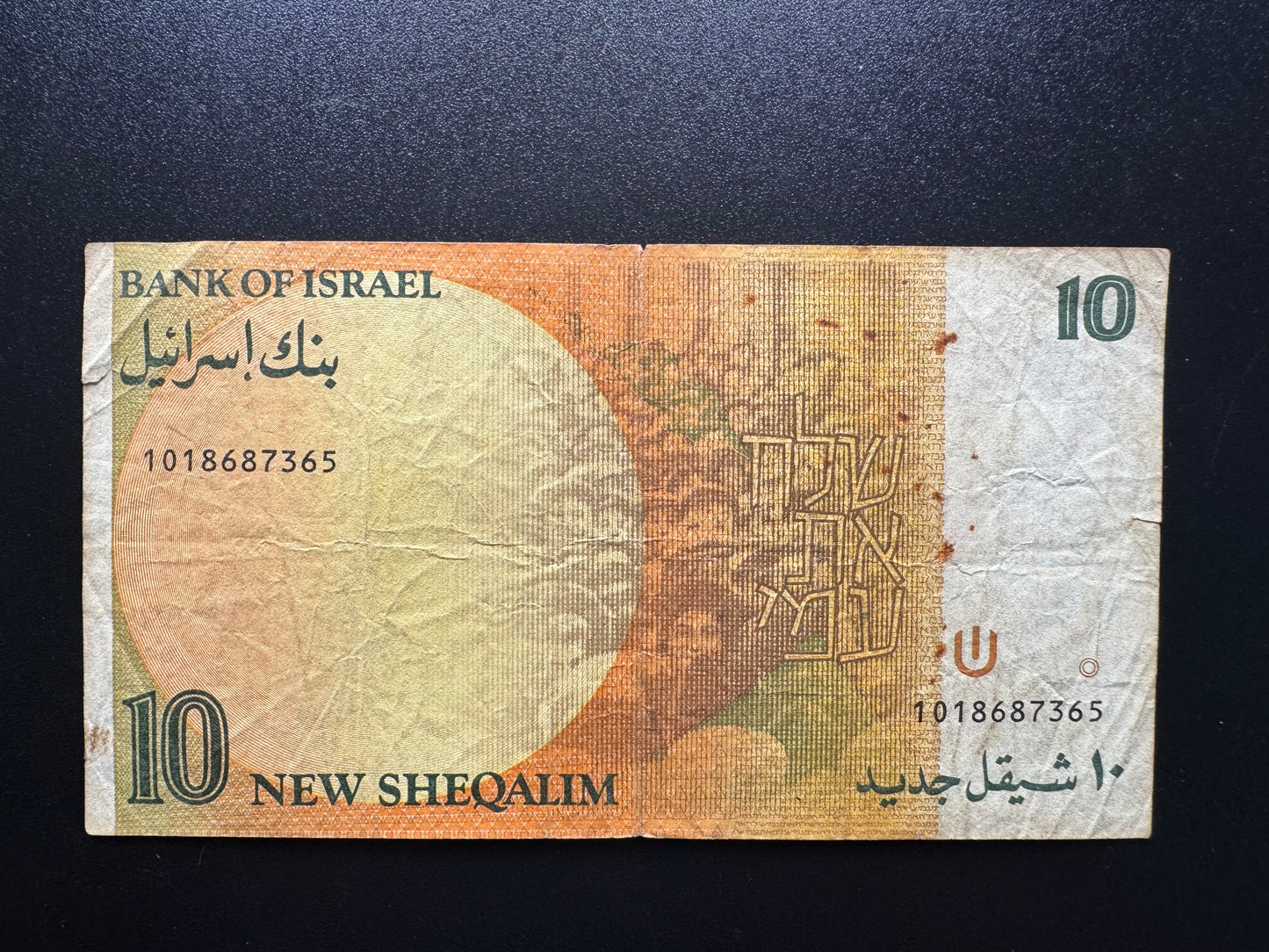 Israel 10 New Shekel Banknote 1992 Old Circulated Bank Bill Golda Meir P-53