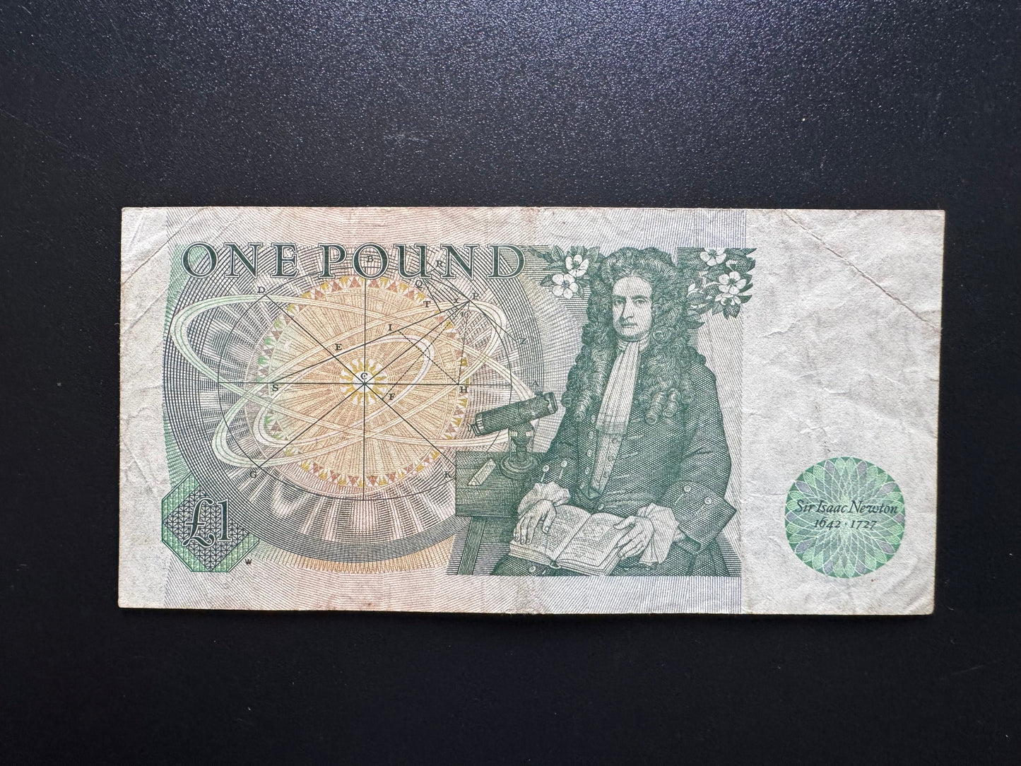 England 1 Pound GBP Banknote 1984 old Circulated Paper Money Bank Bill P-377b