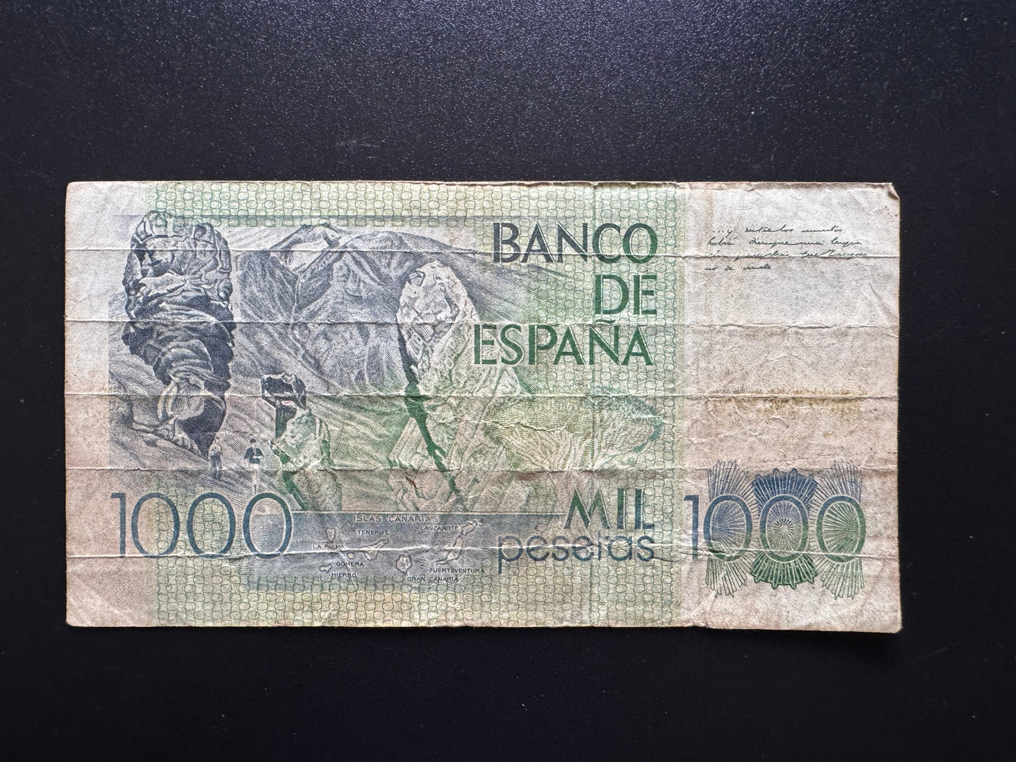 Espana / Spain 1000 Pesetas Banknote 1979 Old Circulated Paper Bank Bills P-158