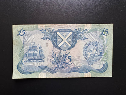 Bank of Scotland 5 Pounds Collectible Banknote 1980 | VF | P-112d