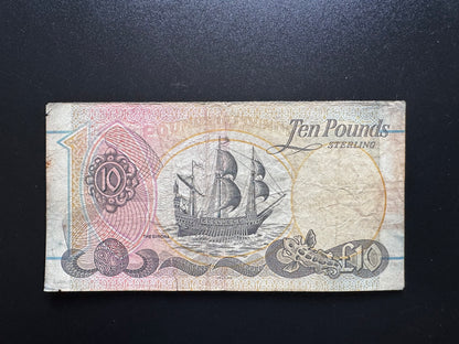 North Ireland 10 Pounds Collectible Banknote 1998 | Circulated | P-136 | Repeat Serial AA119669