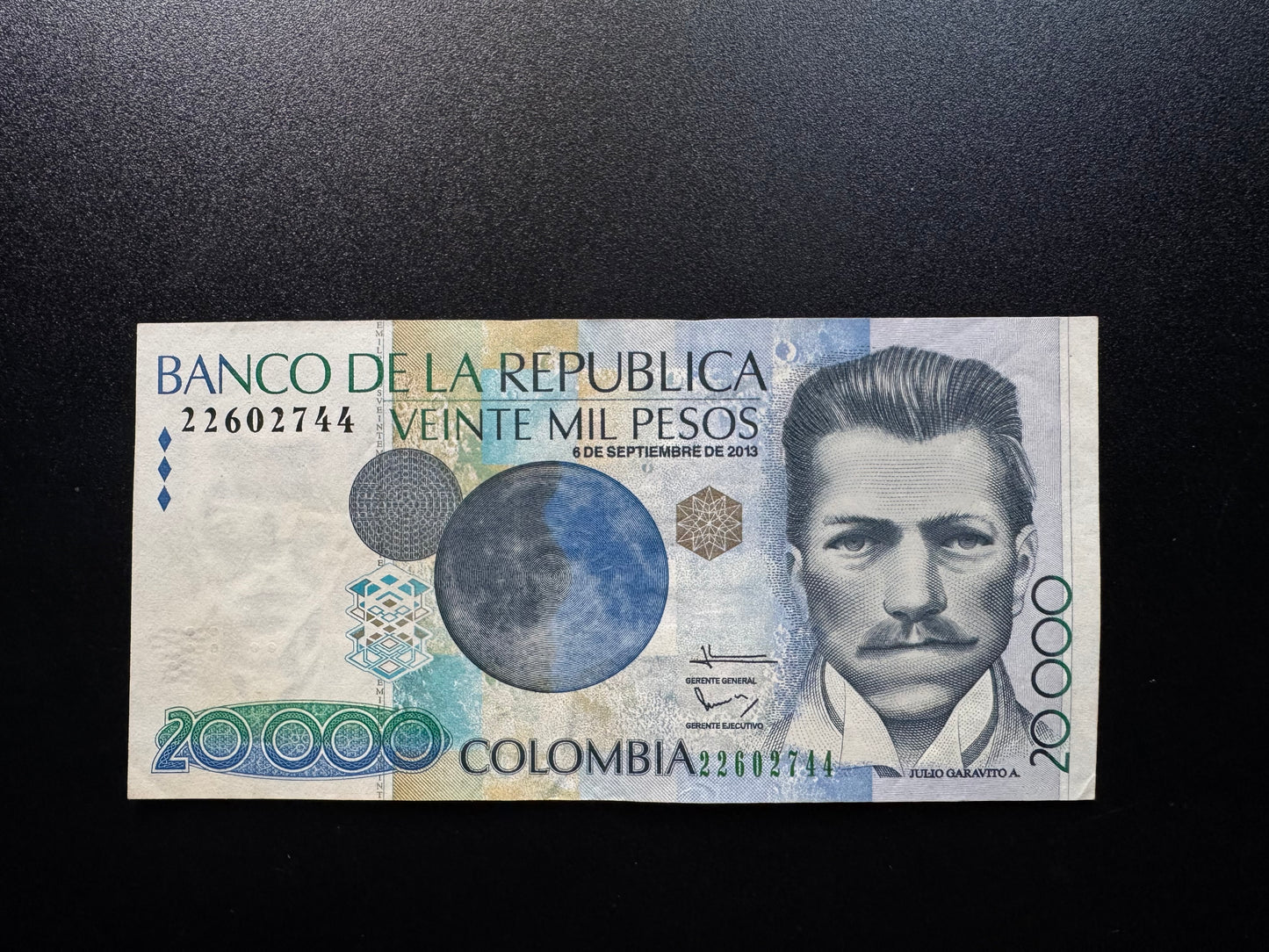 Colombia 20000 Pesos Banknote 2013 UNC Paper Money Bank Bill P-454