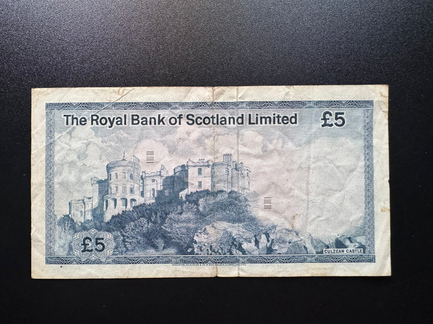 Royal Bank of Scotland 5 Pounds Banknote 1979-05-01 Issue Old Bank Bill P-337a