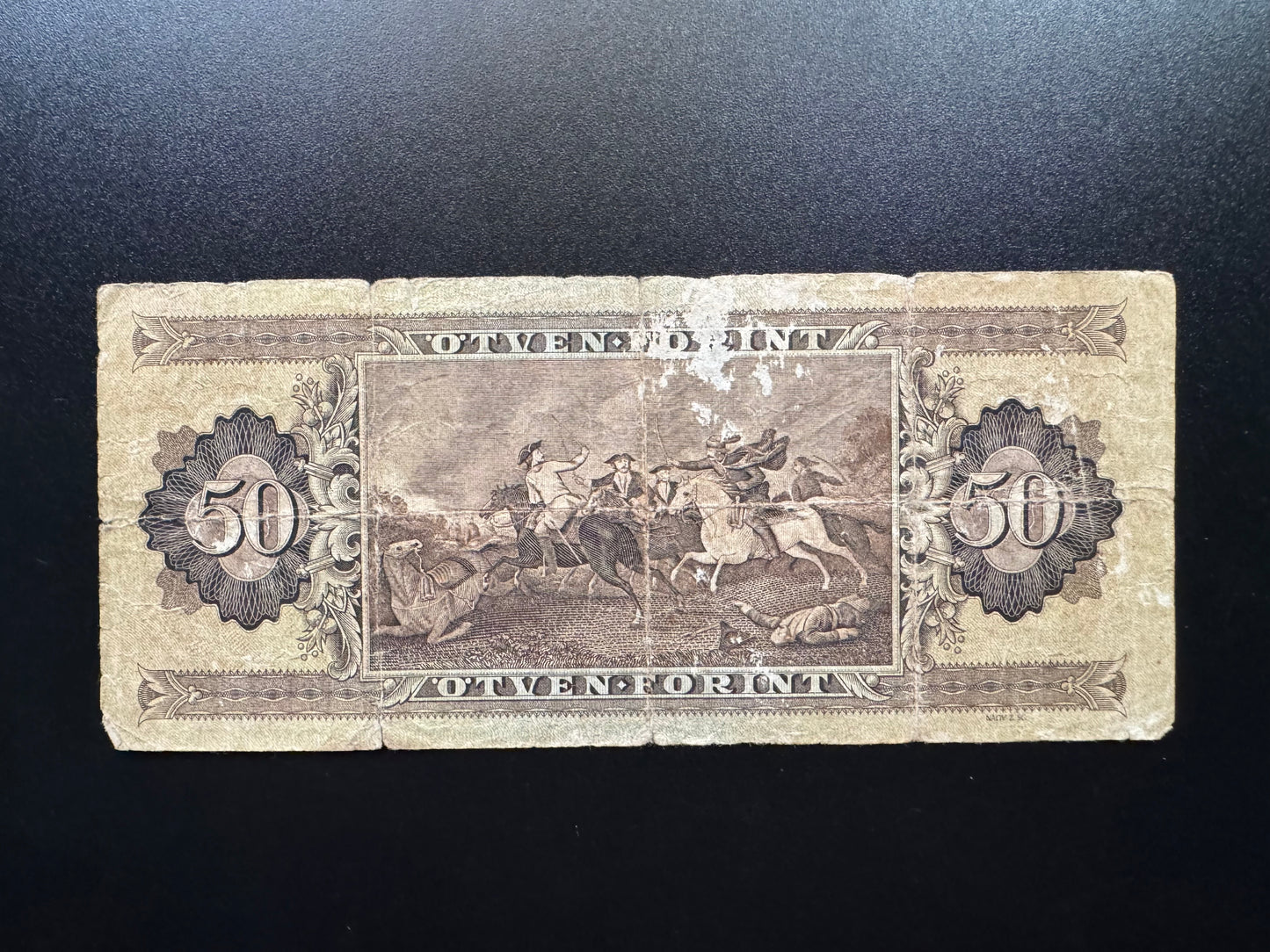 Hungary 50 Forint Banknote 1975 old Circulated Paper Money Bank Bill p-170