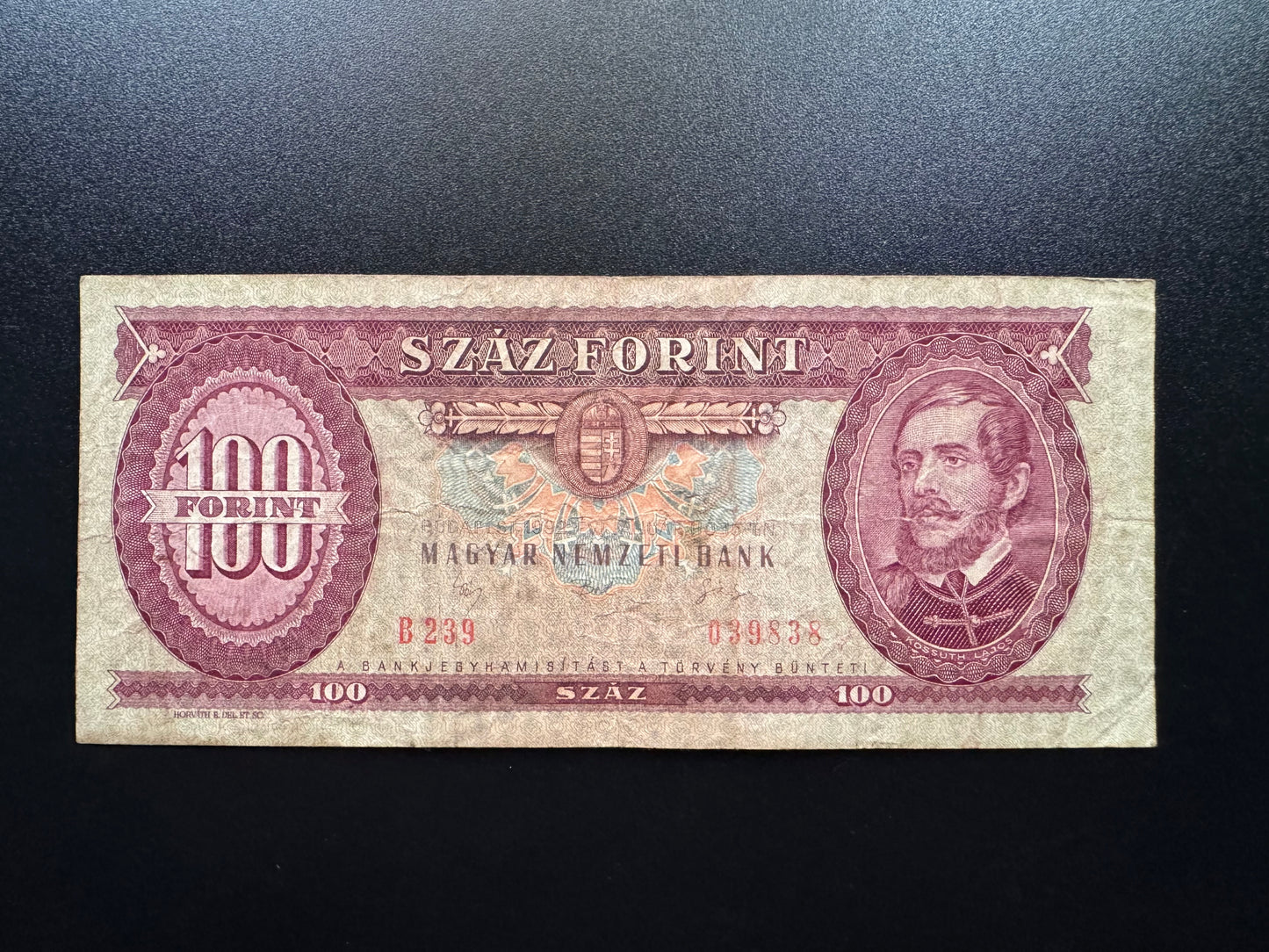 Hungary 100 Forint Banknote 1992 old Circulated Paper Money Bank Bill p-174