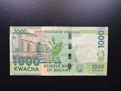 Malawi 1000 Kwacha Collectible Banknote 2012 | VF | P-62 | ZA-Replacement