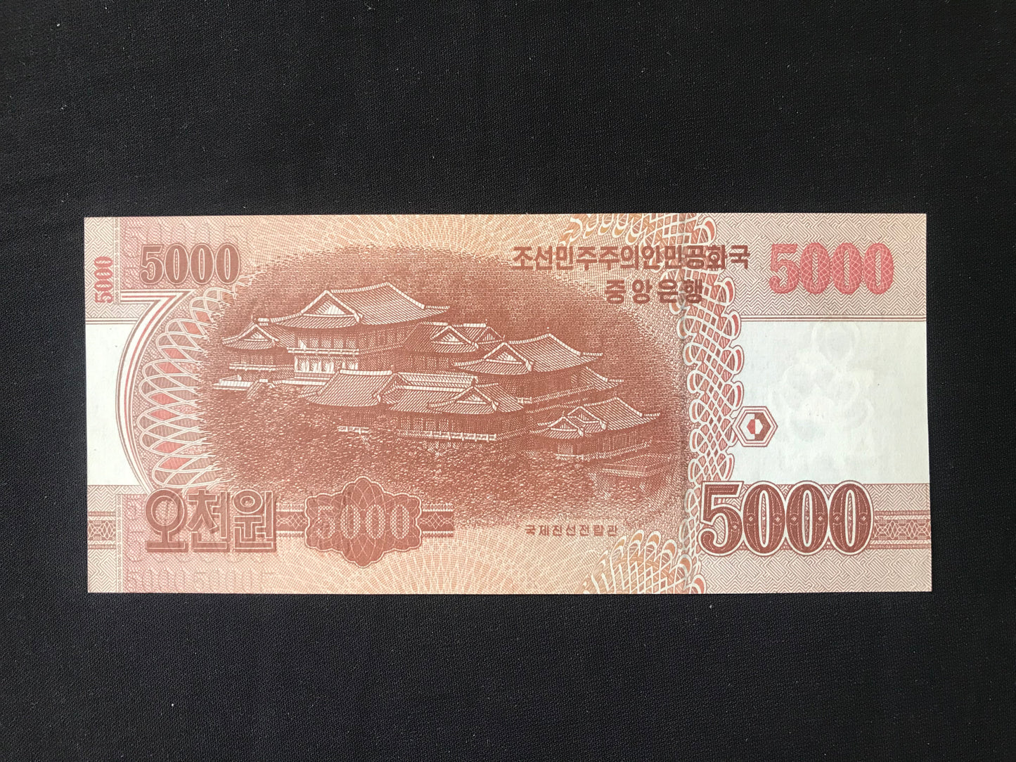 North Korea 5000 Won Banknote 2013 Uncirculated Specimen Banknote