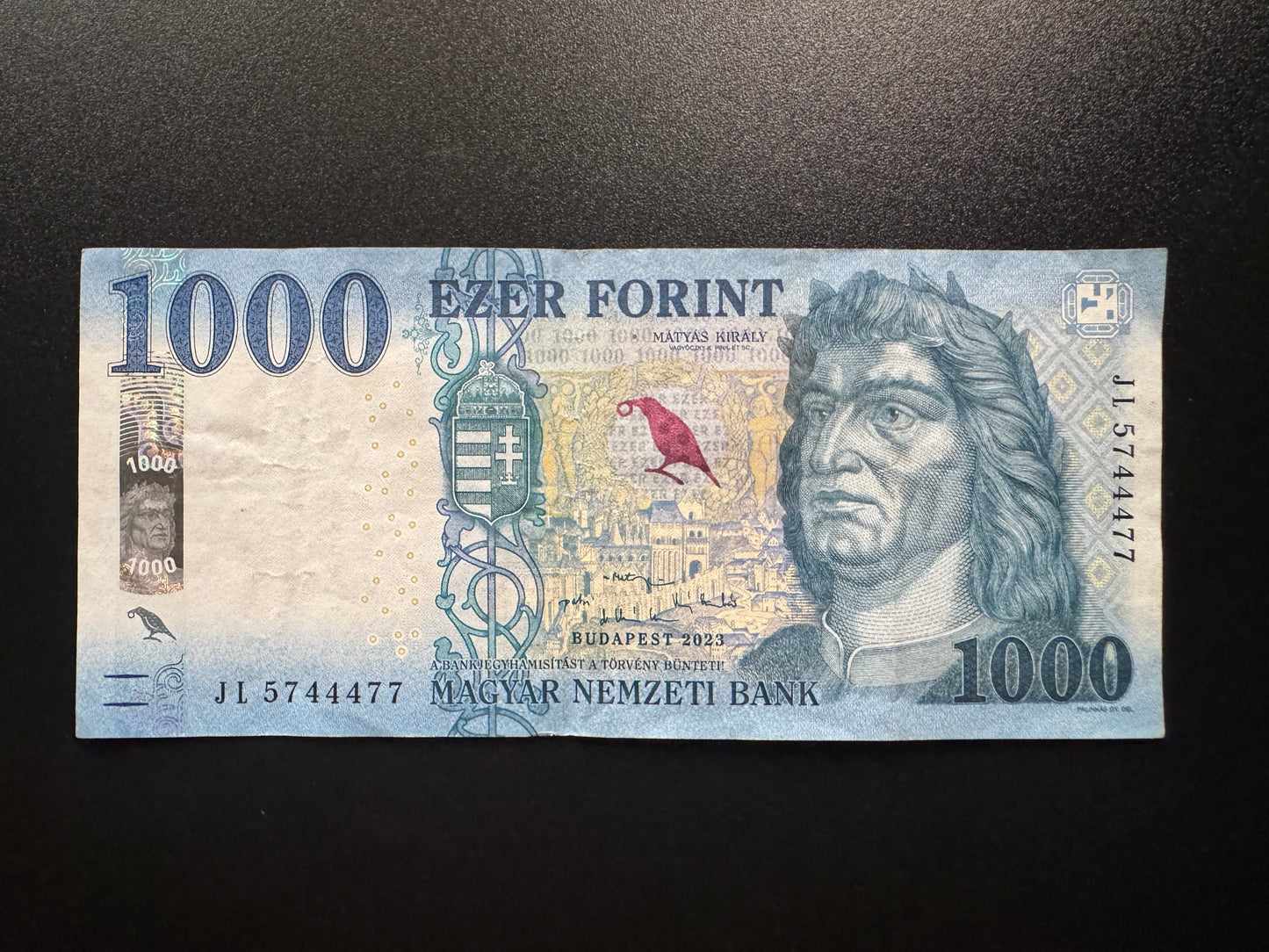 Hungary 1000 Forint Banknotes 2023 VF-Circulated Paper Money Bank Bills p-203