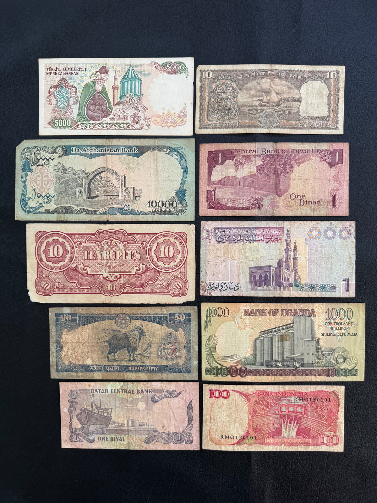 10 Pcs Mixed Collectible Banknotes | World Banknote Lot from 10 Different Countries – Set 03