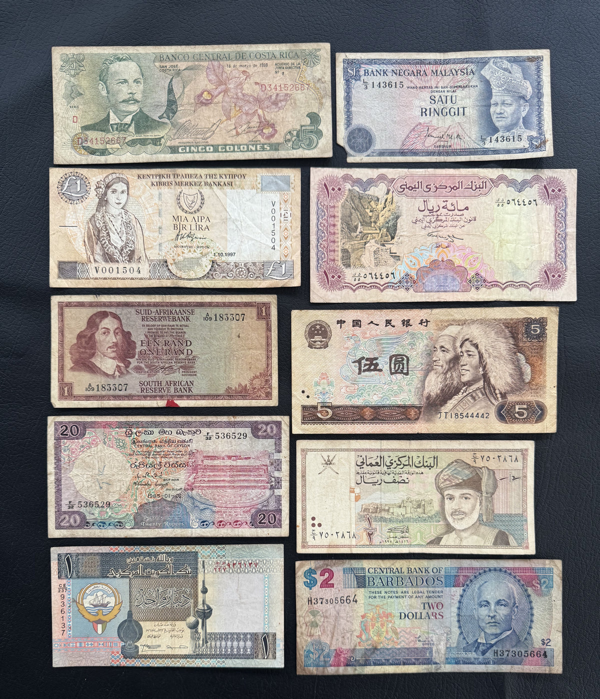 10 Pcs Mixed Collectible Banknotes | World Banknote Lot from 10 Different Countries – Set 23
