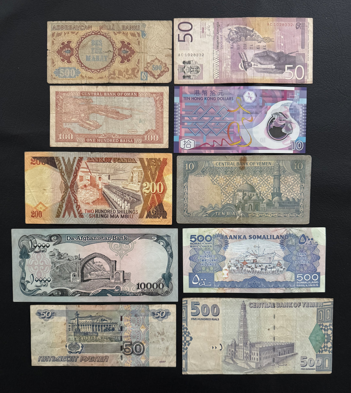 10 Pcs Mixed Collectible Banknotes | World Banknote Lot from 10 Different Countries – Set 37