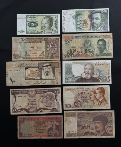 30 Pcs Mixed Collectible Banknotes | World Banknote Lot from 30 Different Countries – Set 41