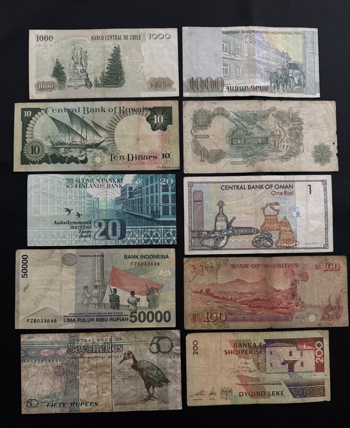 30 Pcs Mixed Collectible Banknotes | World Banknote Lot from 30 Different Countries – Set 41